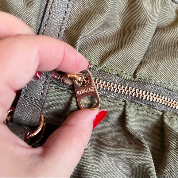 MZ Wallace Olive nylon shoulder tote bag - Picture 3 of 15